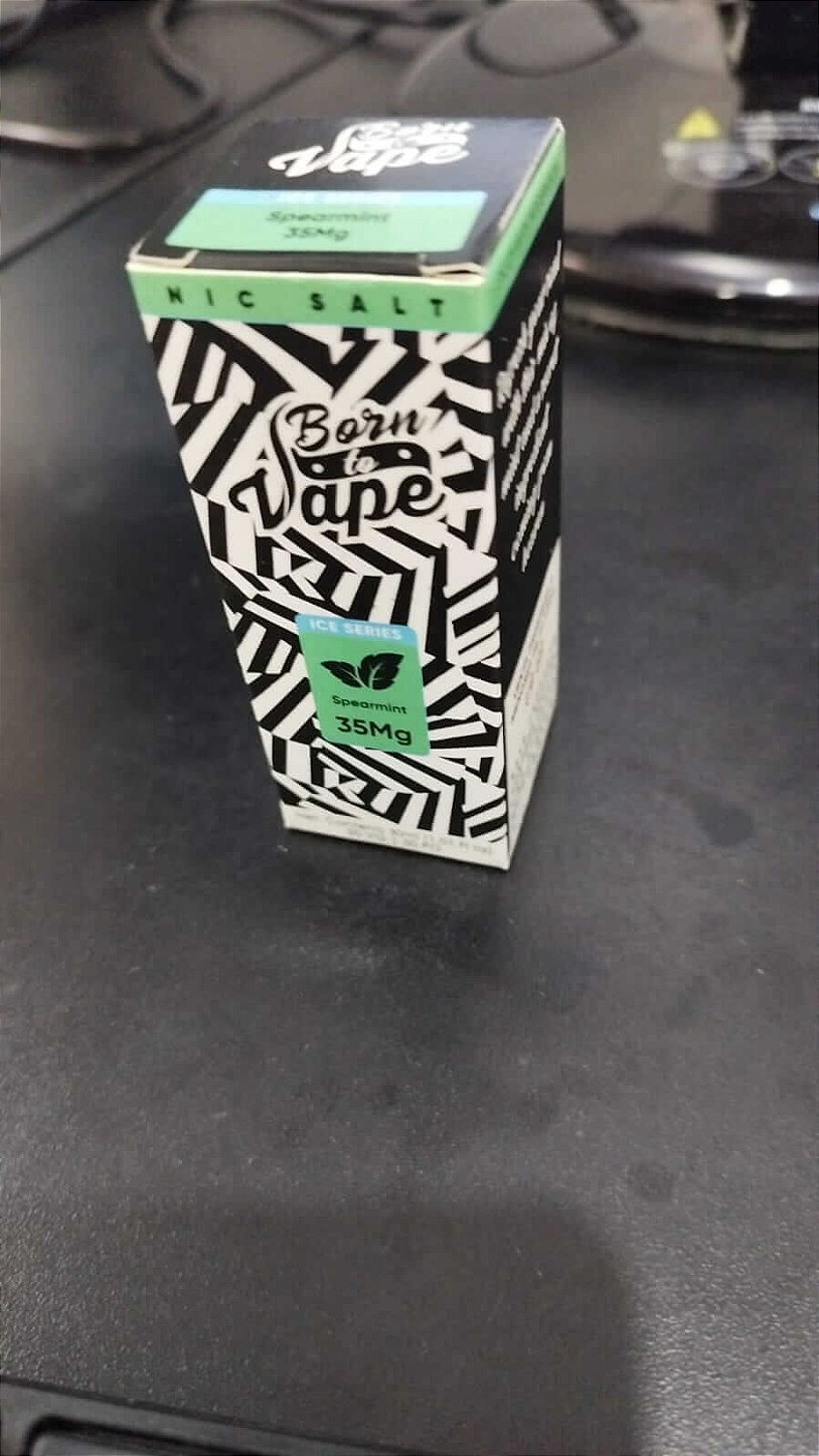 E-liquido Spearmint (Nicsalt) - Born to Vape 27 Born to Vape E-Juice Spearmint - Nic Salt foto real; vapevaportabacaria.com